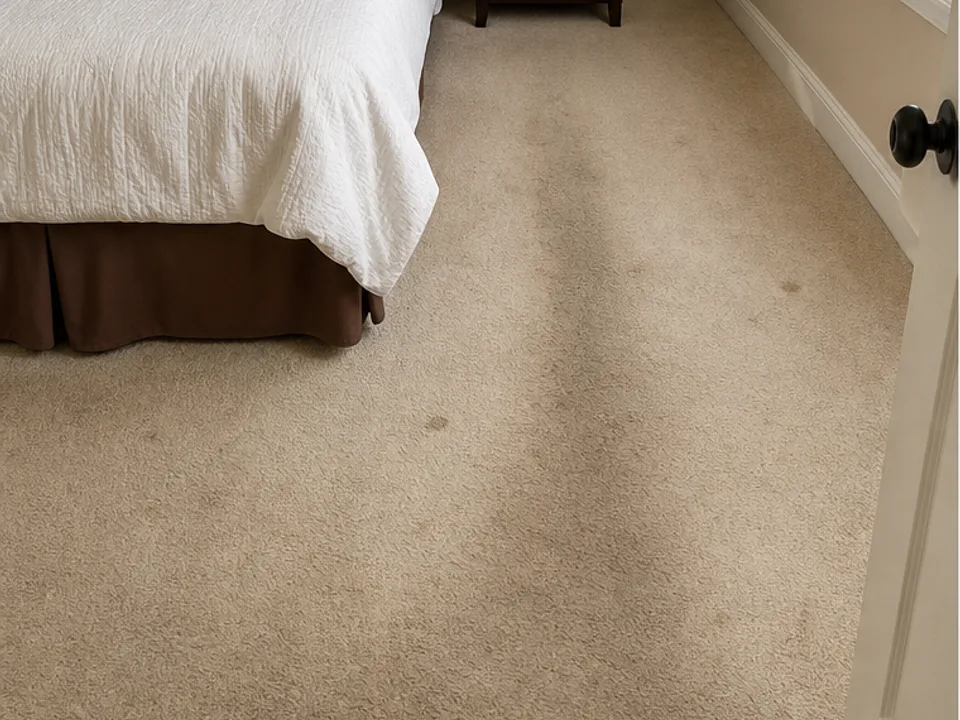 After: Bedroom Carpet Cleaning