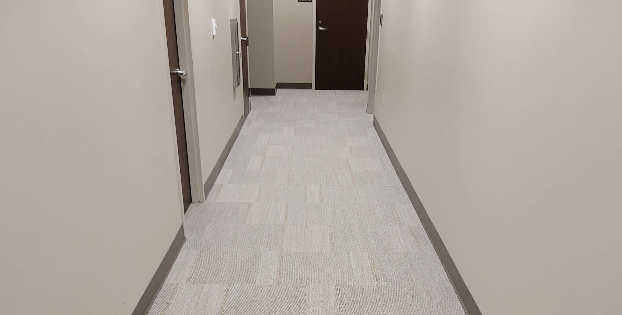 After: Commercial hallway carpet