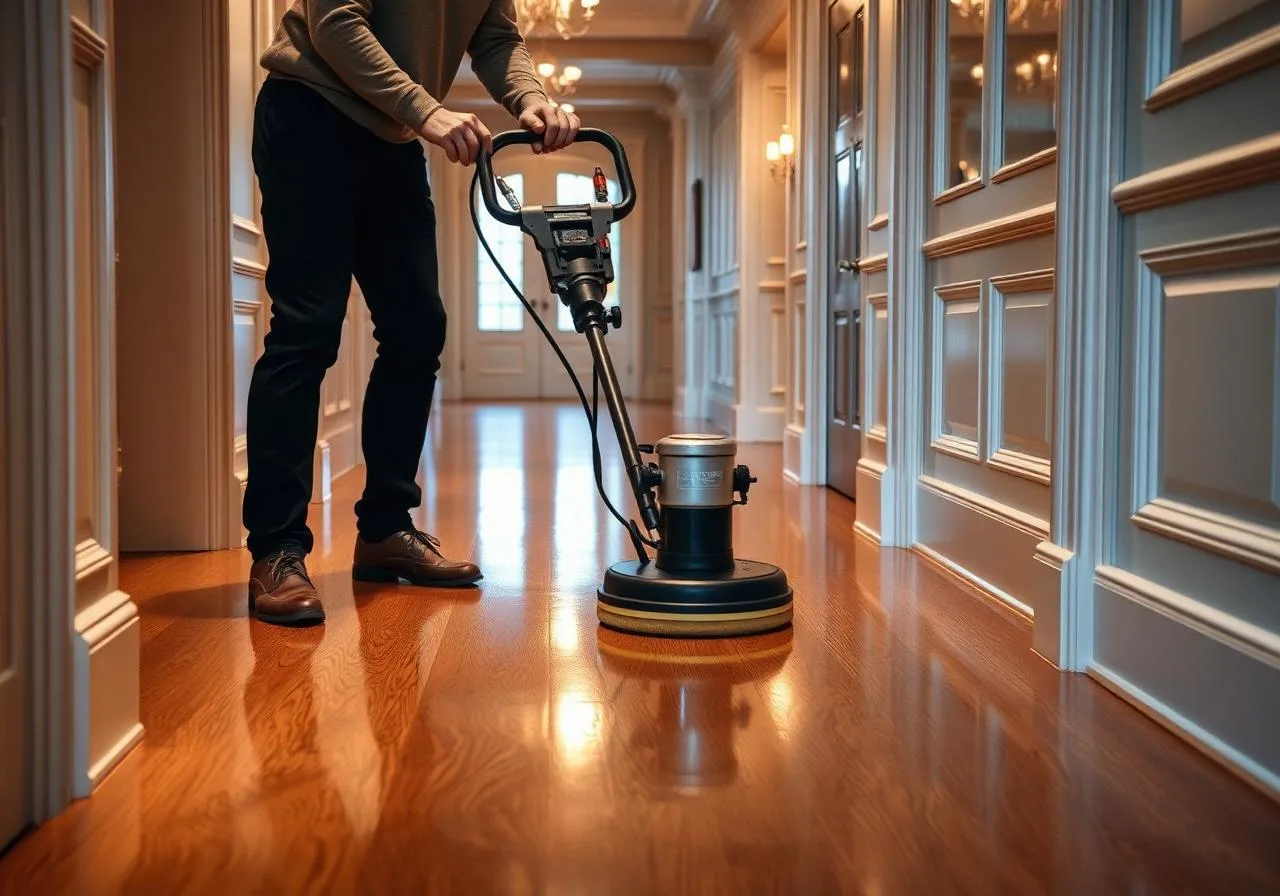 Hardwood floor restoration
